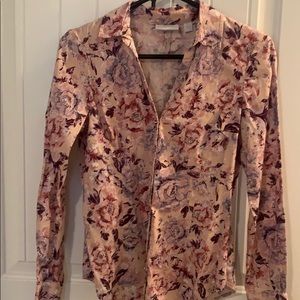 New York & Co floral button down